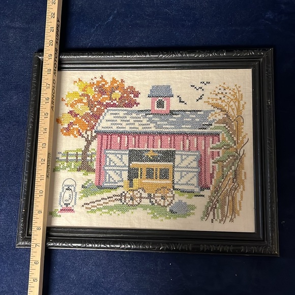“A Place in the Country” VTG Cross-stitch Picture - Picture 3 of 6